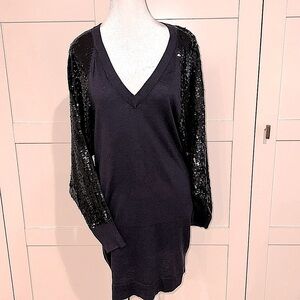 French Connection Starlight Knit sparkle dress